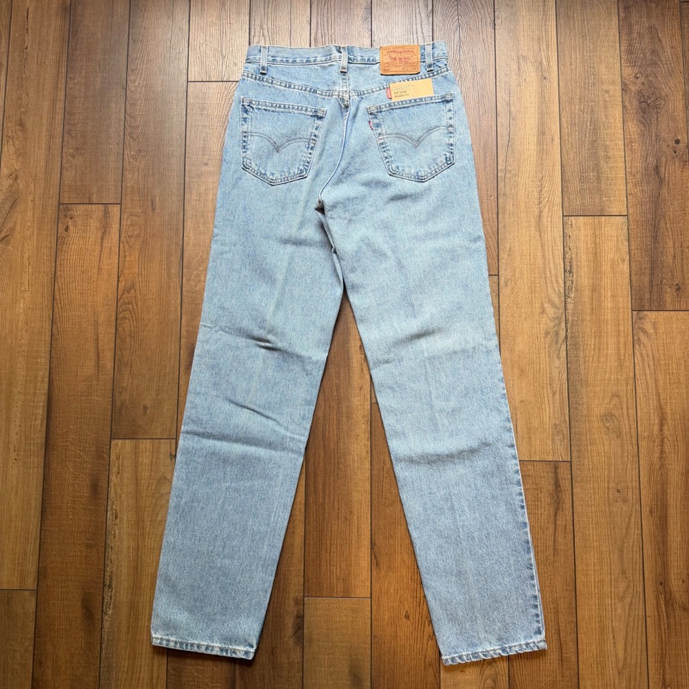 NWT Deadstock Vtg 90s Levis 550 Relaxed Tapered Jeans Made In USA Men 33x36 Blue